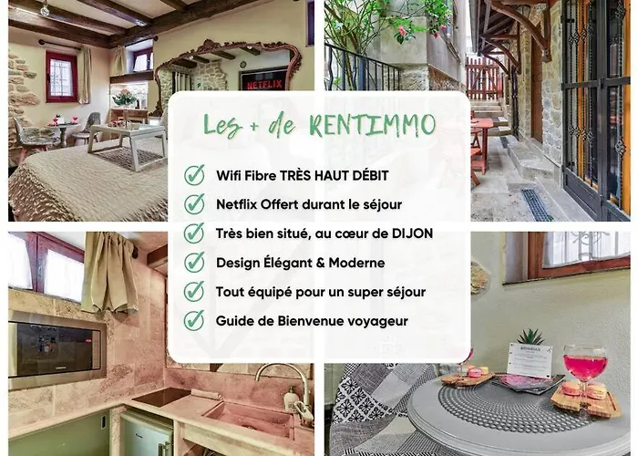 Le Romantique - Terrace & Jardin - Hypercentre - Rent Immo * Ντιζόν